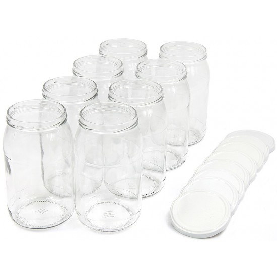 900 ml Einweckgläser mit Deckel