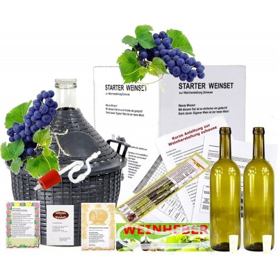 Starterset -Mach Wein selbst komplettes Weinset Wein selbermachen Weinballon Neu