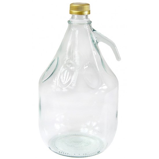 3 L Glasflasche Glasballon Weinballon Gärballon mit Schraubverschluß