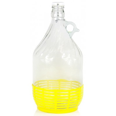 5 L Weinballon Glasballon gut schließbarer Bügelverschluss Glasflasche